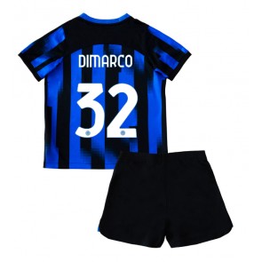 Inter Milan Federico Dimarco #32 Domaci Dres za Dječji 2023-24 Kratak Rukavima (+ kratke hlače)